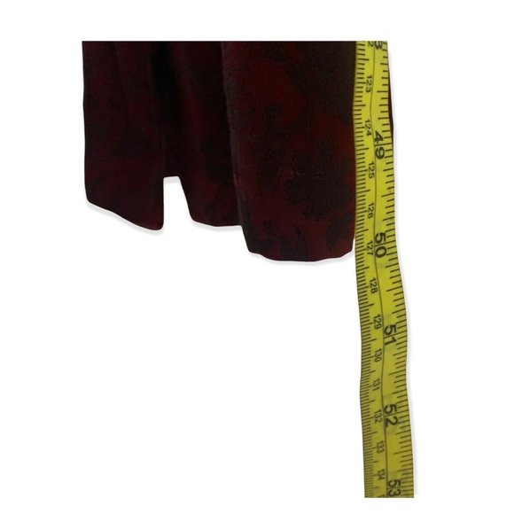 Vintage 90s Knapp Studio Cheongsam Satin Full Length Dress Medium - Picture 10 of 12